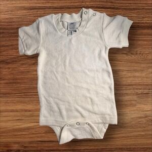 Vintage Pine Sports Terry Cloth Baby Bodysuit Newborn 6–9 Months White USA Made